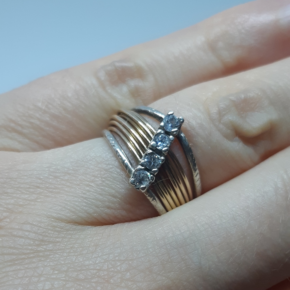 Sterling Silver with Gold Vermeil Ring